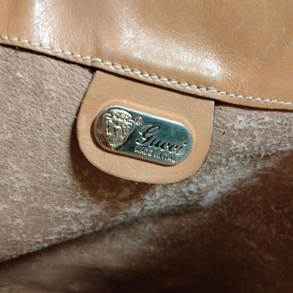 758535BV (X6) Gucci Shoulder Bag Sherry Line Brown PVC - Picture 7 of 9